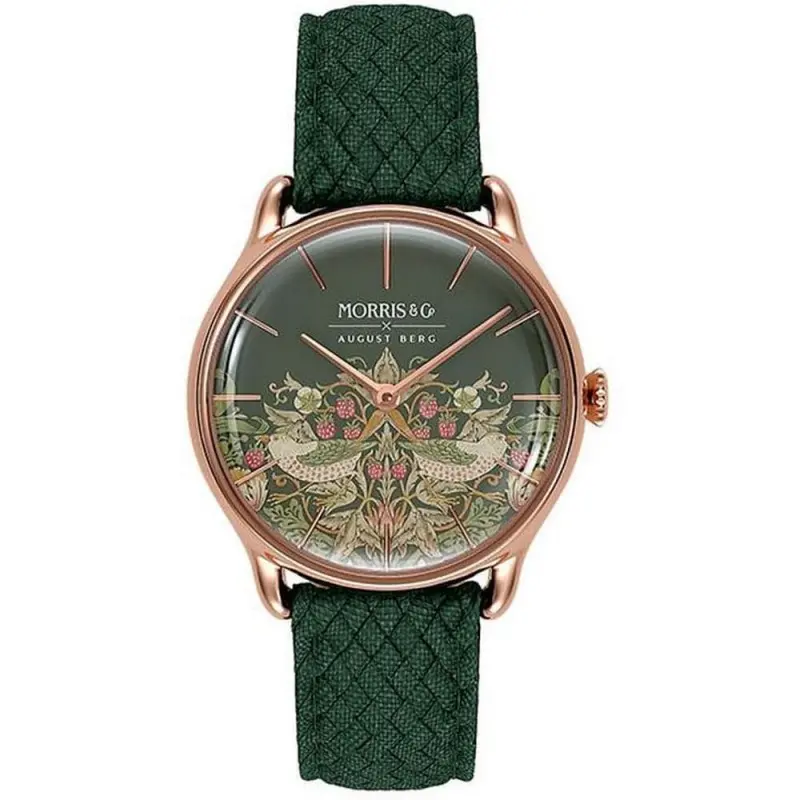 August Berg X Morris & Co Green Perlon Braided Nylon Strap Unisex Watch M1st0530a19vgn7 (30Mm) 1