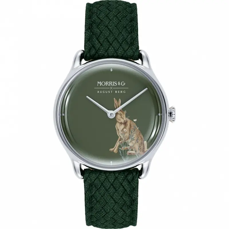 August Berg X Morris & Co. Perlon Braided Nylon Strap Unisex Watch M1fh0630e17vgn7 (30Mm) 1