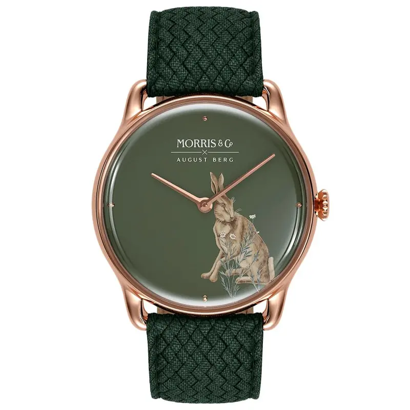 August Berg X Morris & Co. Perlon Braided Nylon Strap Unisex Watch M1fh0638a17vgn7 (30Mm) 1