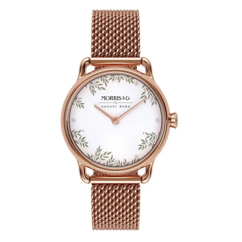 August Berg X Morris & Co. Rose Gold Milanese Strap Women Watch M1lie0926a20mrg (26Mm) 1