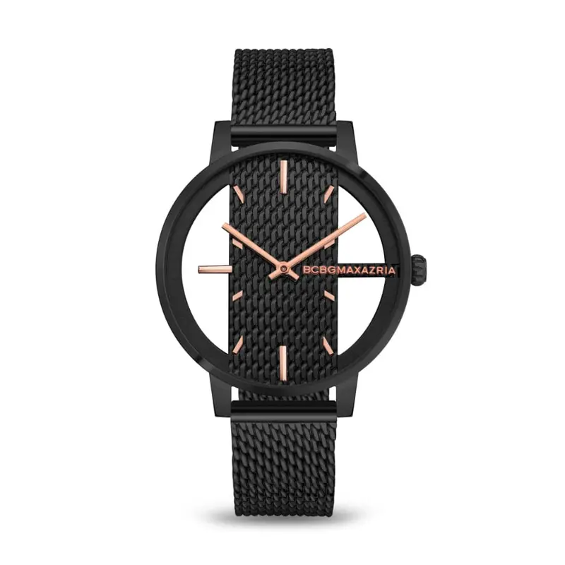 Bcbgmaxazria Bawlg2132901 Black Mesh Strap Women's Watch 1
