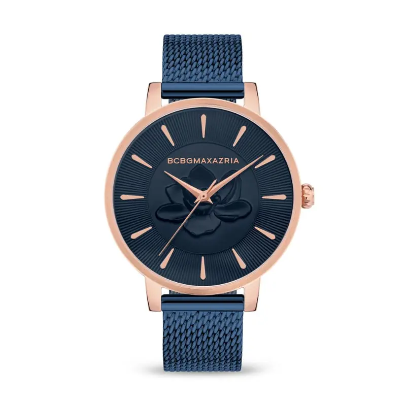 Bcbgmaxazria Bawlg2133105 Blue Mesh Strap Women's Watch 1