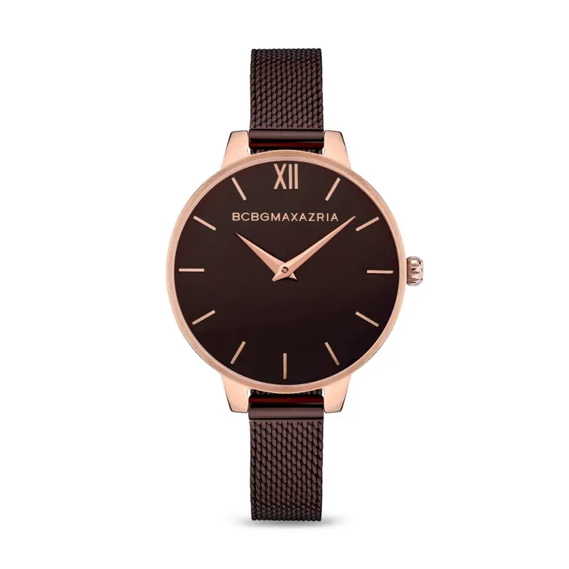 Bcbgmaxazria Bawlg2133402 Brown Mesh Strap Women's Watch 1