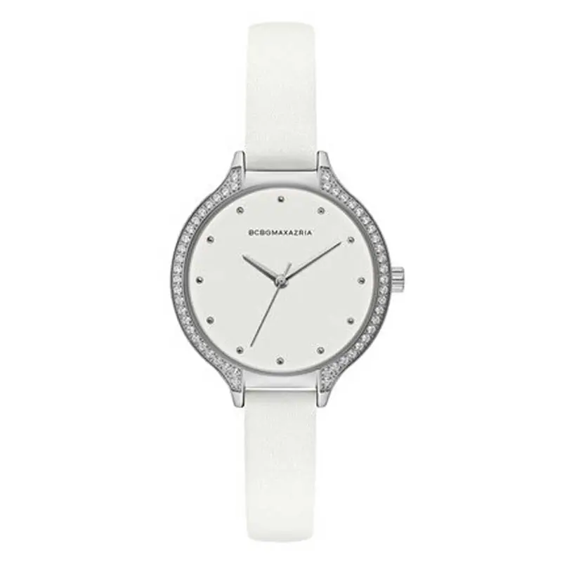 Bcbgmaxazria Bg50678002 White Leather Strap Women's Watch 1