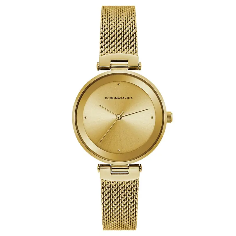 Bcbgmaxazria Quartz Gold Mesh Bg50671002 Women's Watch 1