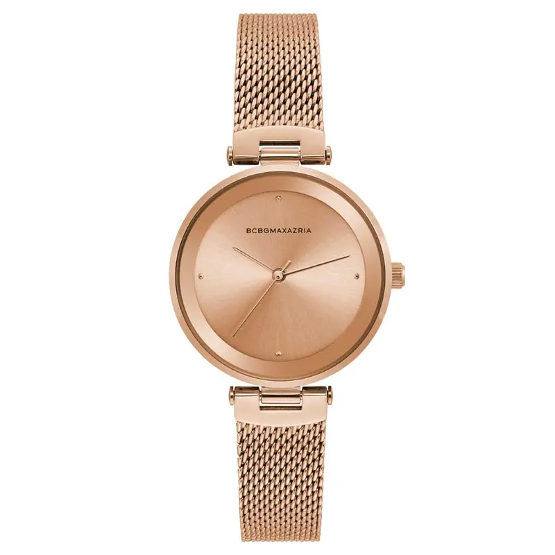 Bcbgmaxazria Quartz Rose Gold Bg50671003 Mesh Strap Women's Watch 1