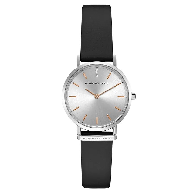 Bcbgmaxazria Quartz Silver Minimalist Leather Bg50821001 Women's Watch 1