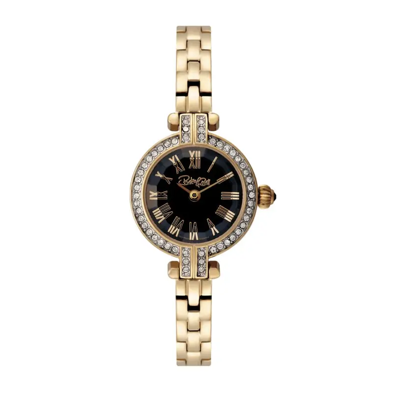 Beka & Bell Henham Black Dial Gold Stainless Steel Strap Women Watch Bb013-D 1