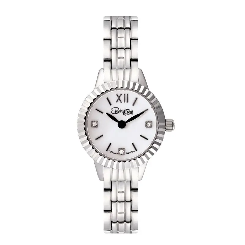 Beka & Bell Silver Dial Stainless Steel Strap Women Watch Bb008-C 1
