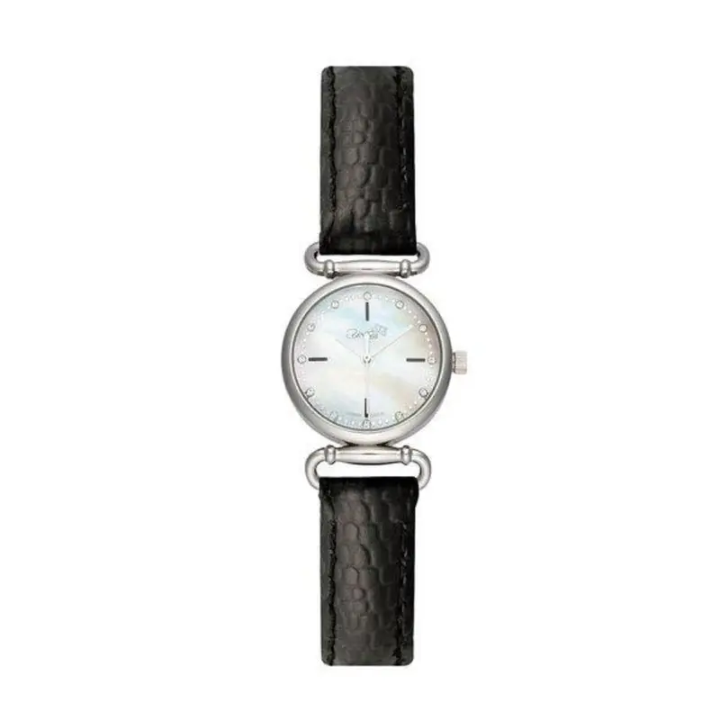 Beka & Bell White Dial Black Leather Strap Women Watch Bb016-A 1