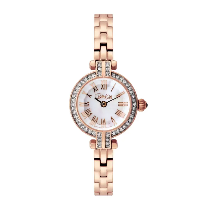 Beka & Bell White Dial Rose Gold Stainless Steel Strap Women Watch Bb013-C 1