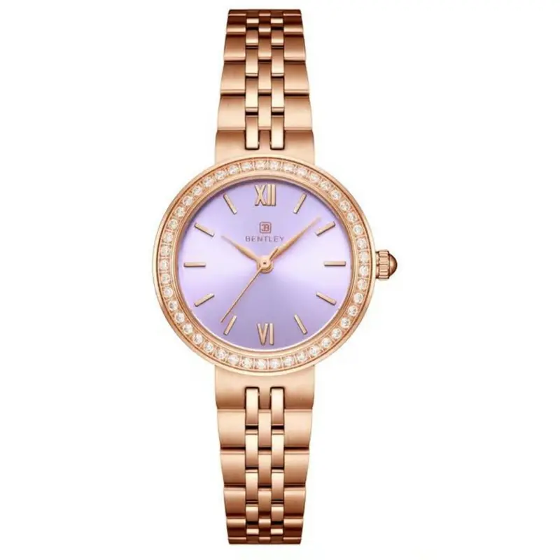 Bentley Lady Luxe Rose Gold Stainless Steel Strap Women Watch Bl-10-45 1