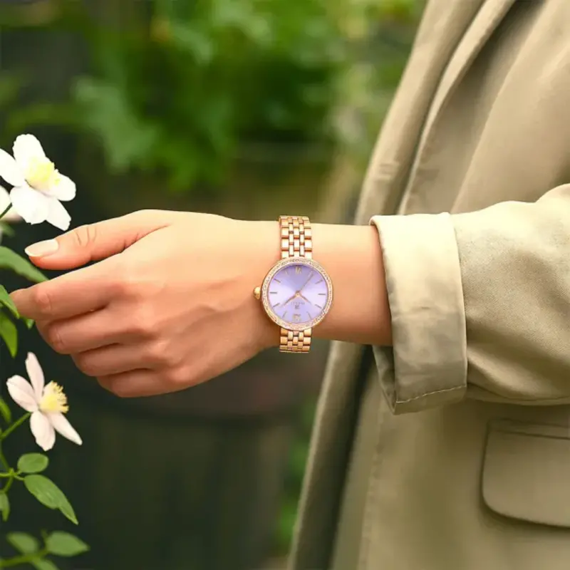 Bentley Lady Luxe Rose Gold Stainless Steel Strap Women Watch Bl-10-45 2