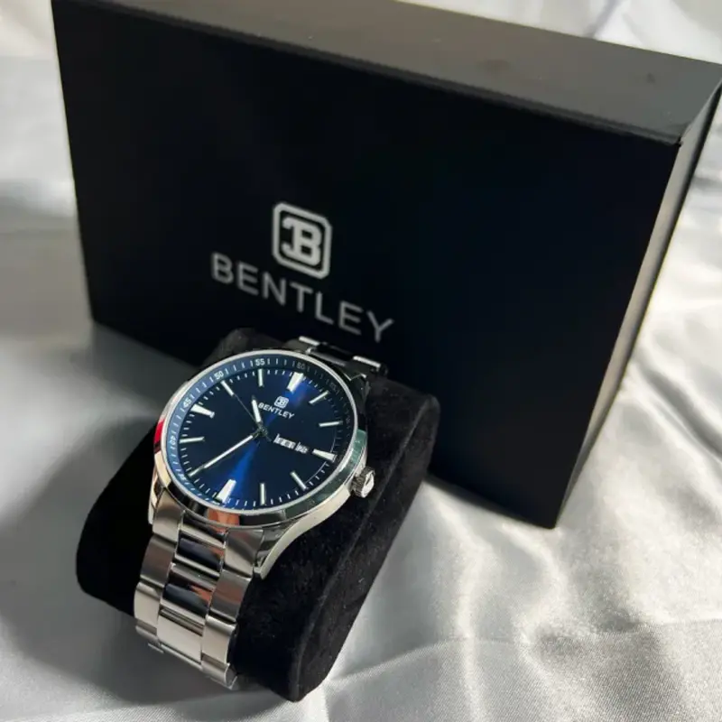Bentley Stellar Elegance Stainless Steel Strap Men Watch Bl-13-58 2