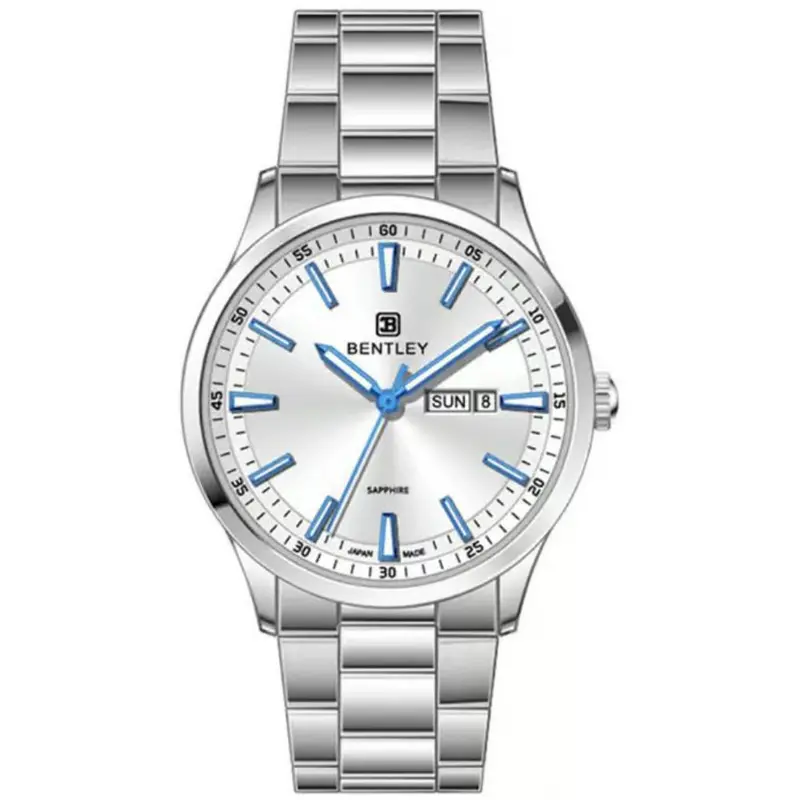 Bentley Stellar Elegance Stainless Steel Strap Men Watch Bl-14-57 1