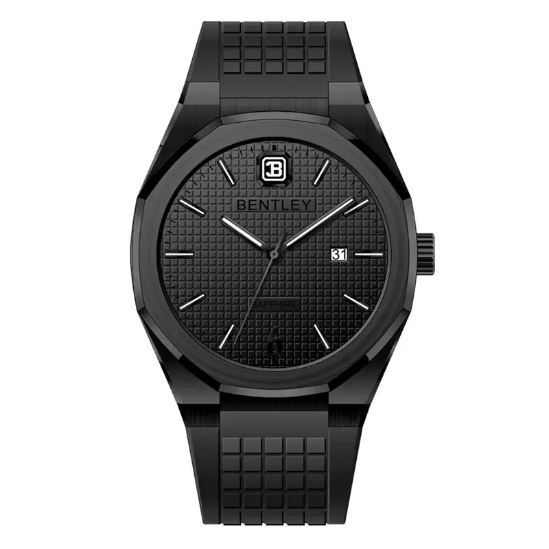 Bentley The Auraray Black Silicone Strap Men Watch Bl-24-05 1