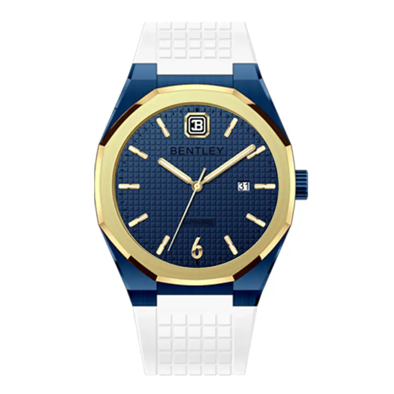 Bentley The Auraray White Silicone Strap Men Watch Bl-24-17 1