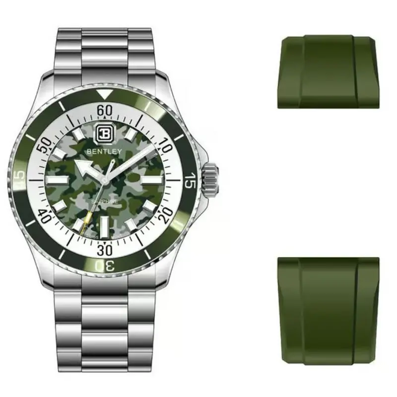 Bentley The Aurora Stainless Steel Strap Men Watch Bl-20-83 1