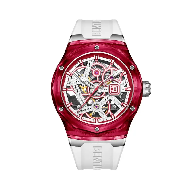 Bentley The Cynosure Collection White Red Watch Bl-60-81 1