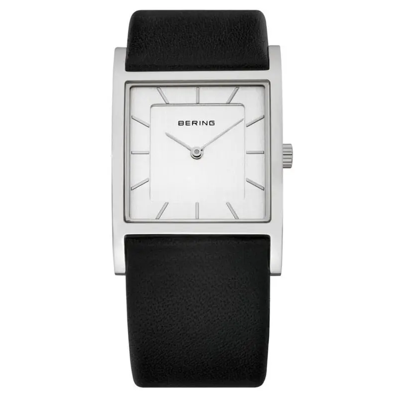 Bering 10426-400 Classic Black Leather Strap Unisex Watch 1