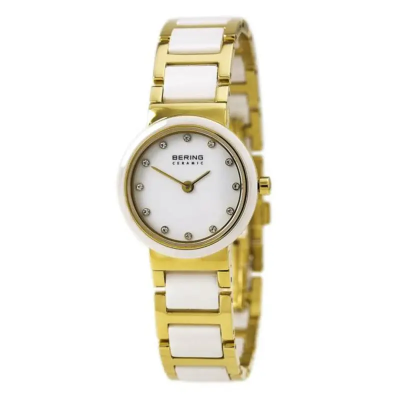 Bering 10725-751 White Dial Steel Ceramic Bracelet Women's Watch 1