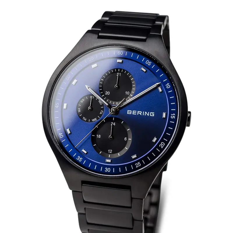 Bering 11741-727 Black Titanium Bracelet Strap Quartz Men's Watch 2