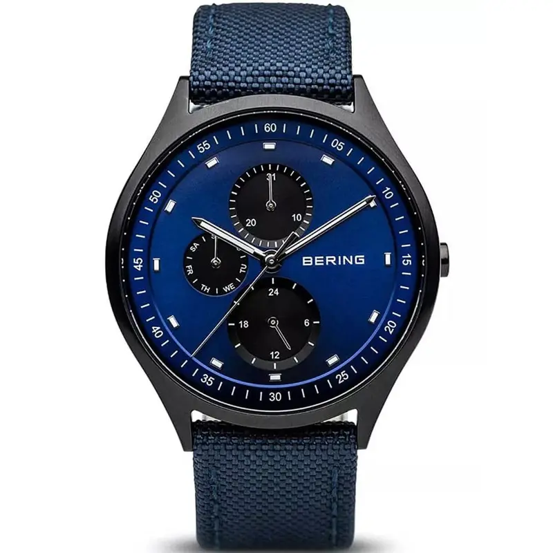 Bering 11741-827 Blue Nylon Strap Men Watch 1