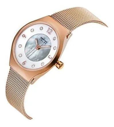 Bering 14427-366 Solar Powered Swarovski Srystal Rose Gold Women's Watch 2