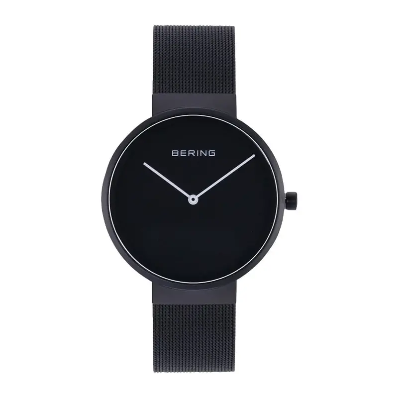 Bering 14539-122 Classic Black Mesh Strap Unisex Watch 1