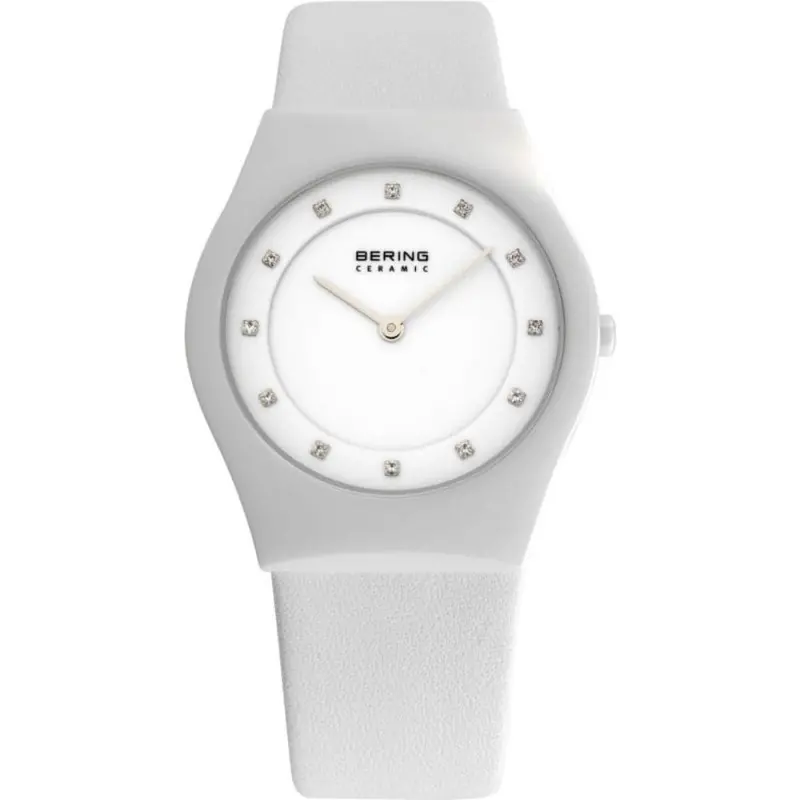 Bering 32035-659 White Leather Women Watch 1