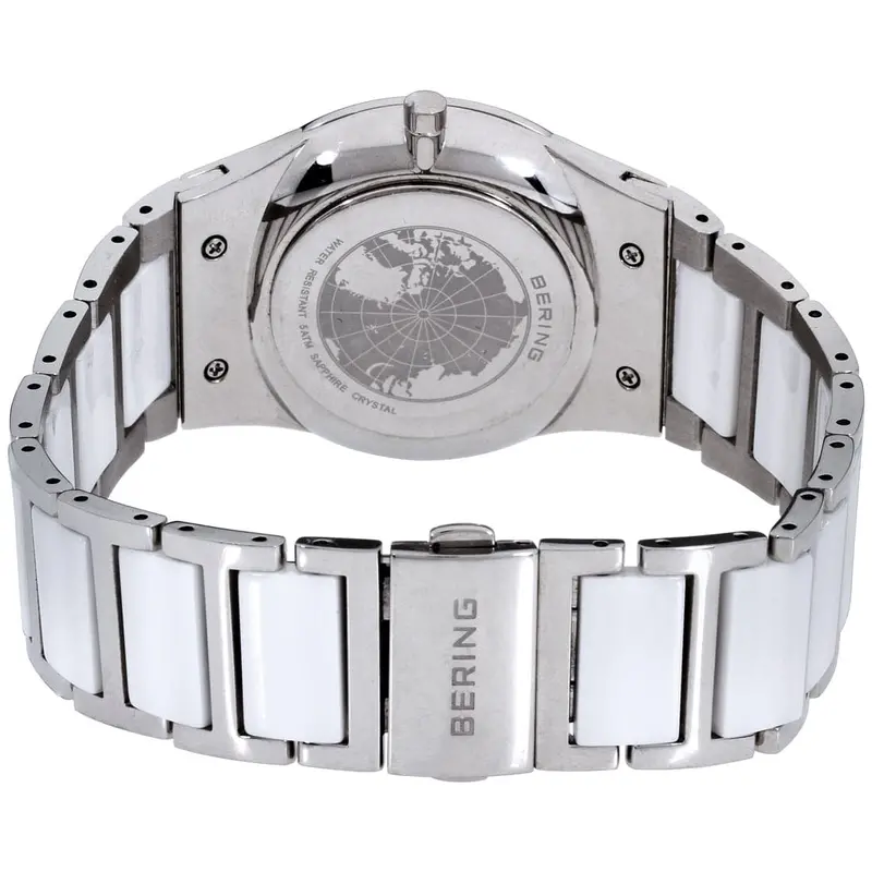 Bering 32435-754 Ceramic White Dial Swarovski Crystal Quartz Women's Watch 2