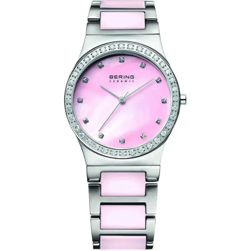 Bering 32435-999 Ceramic Pink Dial Women Watch 1