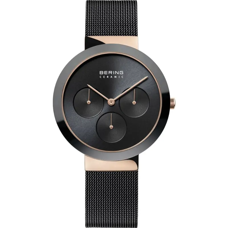 Bering 35036-166 Black Stainless Mesh Strap Unisex's Watch 1