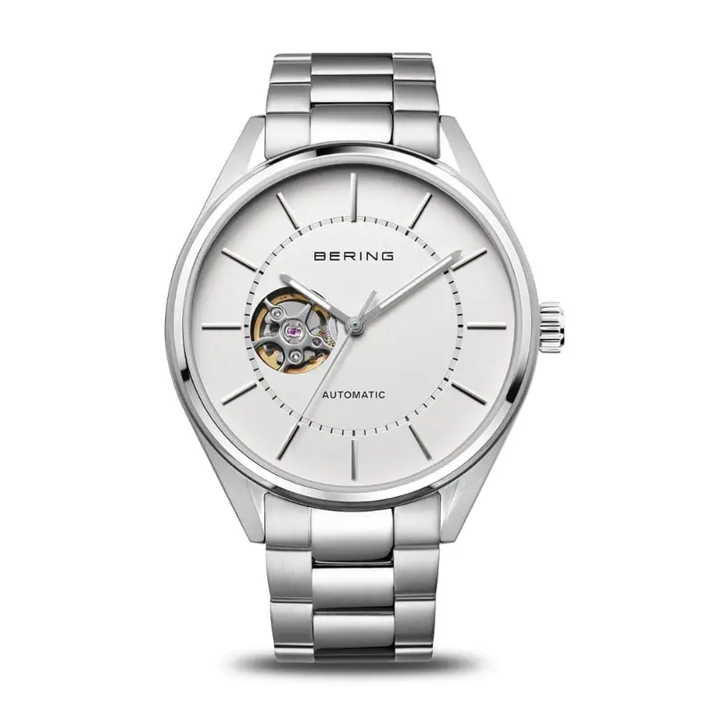 Bering Automatic White Dial Silver Stainless Steel Strap Men Watch 16743-704 1