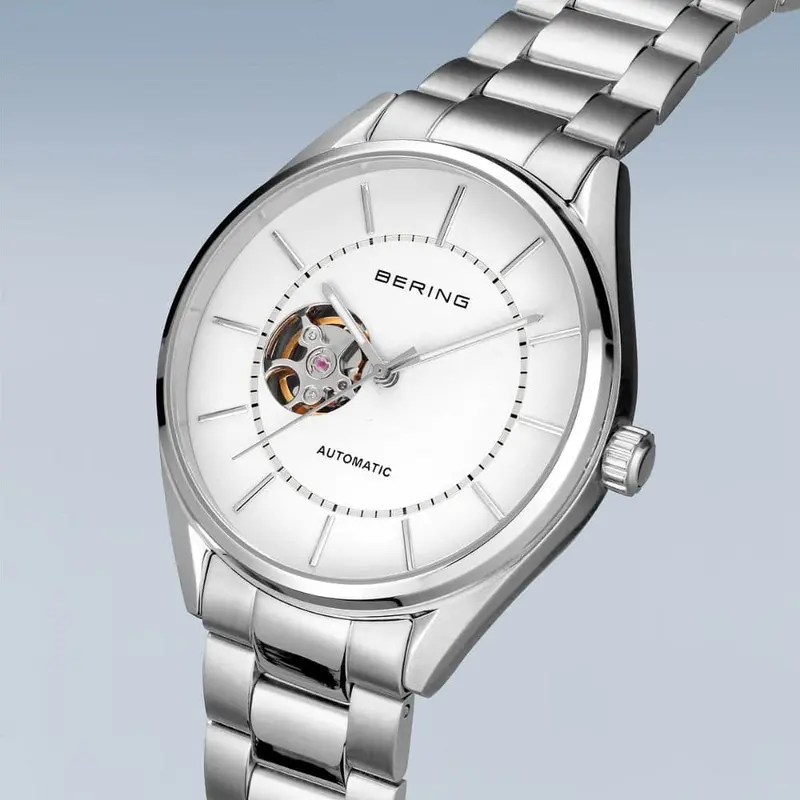 Bering Automatic White Dial Silver Stainless Steel Strap Men Watch 16743-704 2