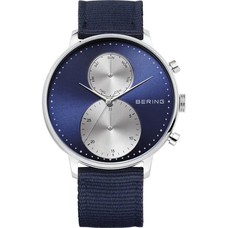 Bering Classic 13242-507 Blue Nylon Strap Men Watch 1
