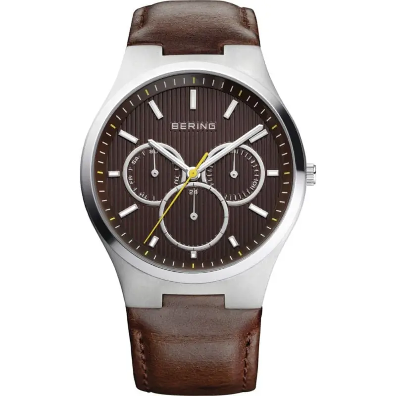 Bering Classic 13841-505 Brown Leather Men Watch 1