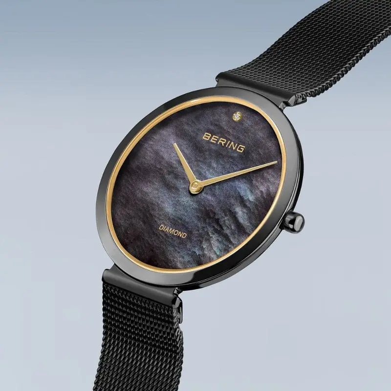 Bering Classic Black Dial Milanese Strap Women Watch 18132-132 2