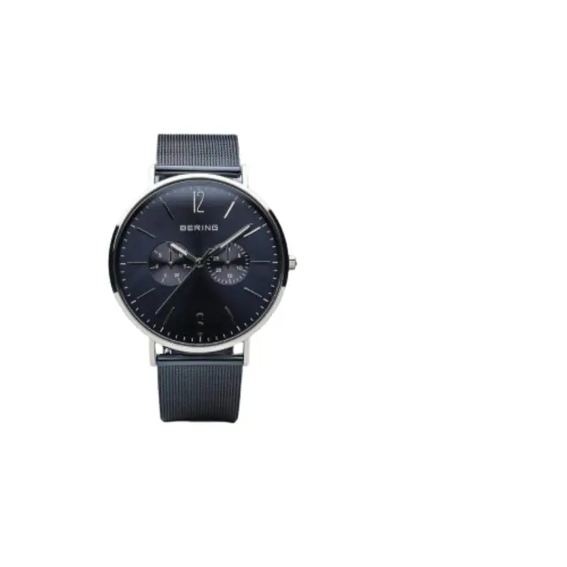 Bering Classic Blue Dial Mesh Strap Men Watch 14240-307 2