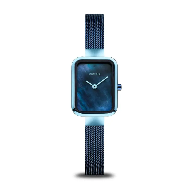 Bering Classic Blue Dial Milanese Strap Women Watch 14520-398 1