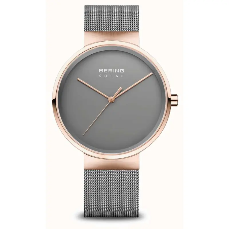 Bering Classic Gray Dial Milanese Strap Unisex Watch 14339-369 1