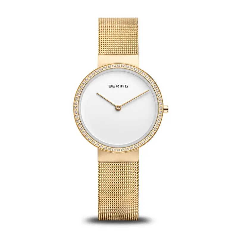 Bering Classic White Dial Gold Stainless Steel Women Watch 14531-330 1