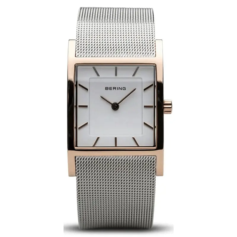Bering Classic White Dial Silver Milanese Strap Women Watch 10426-066-S 1