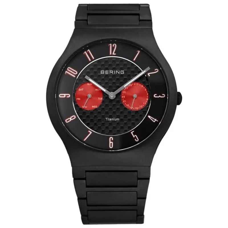 Bering Titanium 11939-729 Black Stainless Steel Men Watch 1
