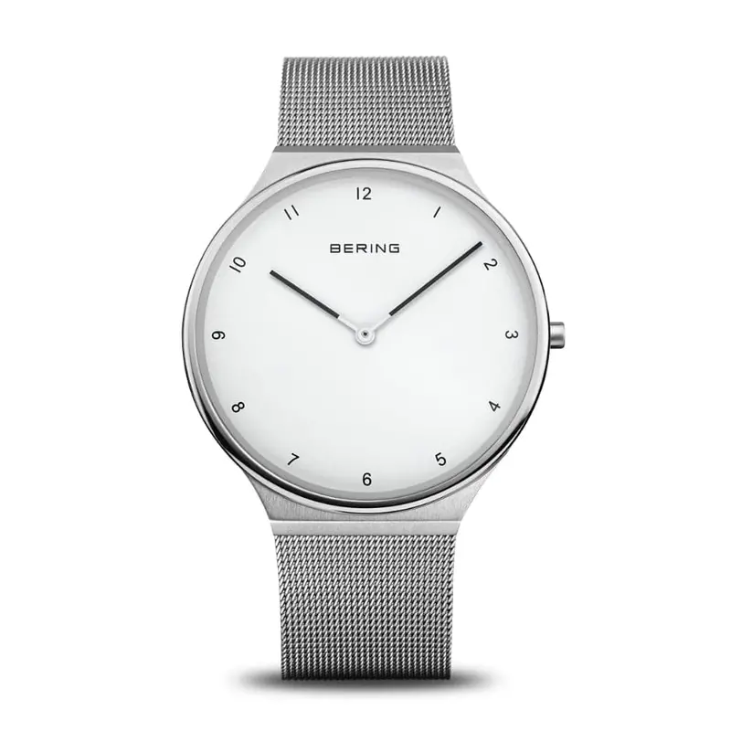 Bering Ultra Sim White Dial Silver Milanese Strap Women Watch 18440-004 1