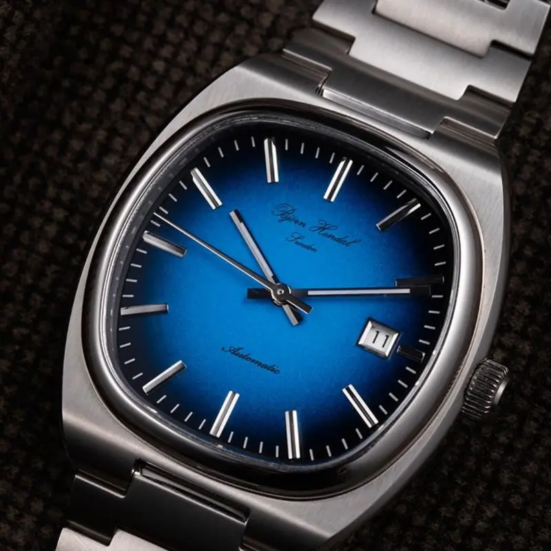 Bjorn Hendal Blue Dial Silver Stainless Steel Strap Men Watch A01sa4bs 1