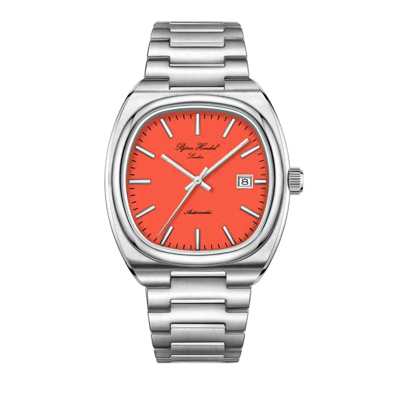 Bjorn Hendal Silver Stainless Steel Strap Men Watch A01sbhbs 1