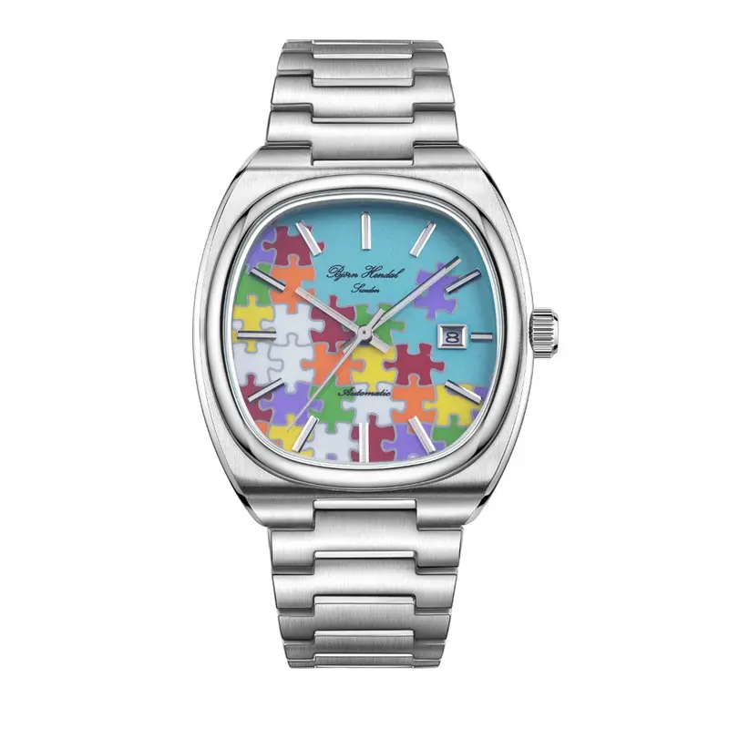 Bjorn Hendal Silver Stainless Steel Strap Men Watch A01sc0bs 1