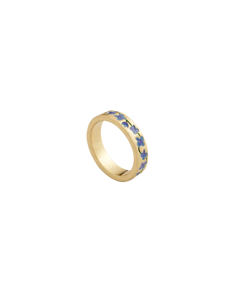 Blue Forget Me Not Ring 1