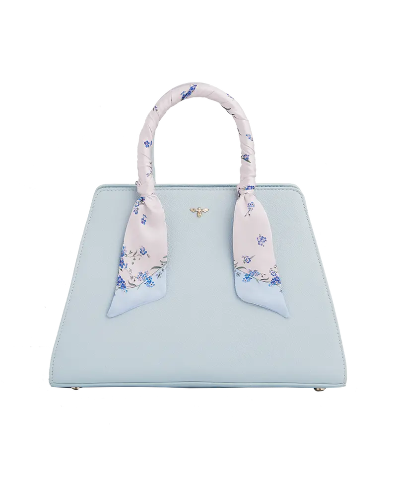 Blue Structured Tote Bag Medium 1